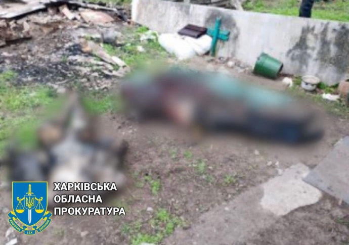 Burned bodies of two Ukrainians tortured by Russians were found…