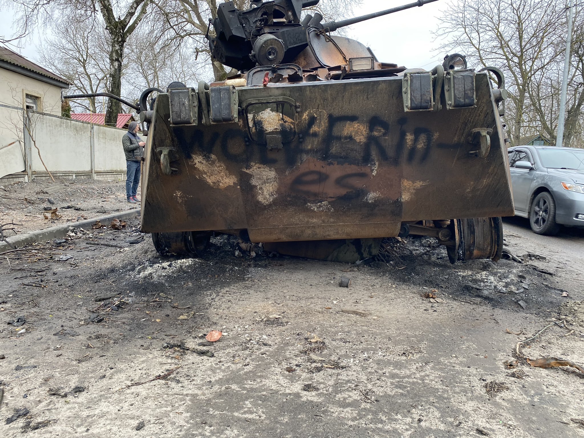 ‘Red Dawn’ Becomes Bizarre Reality in Ukraine with ‘Wolverines’ Graffiti