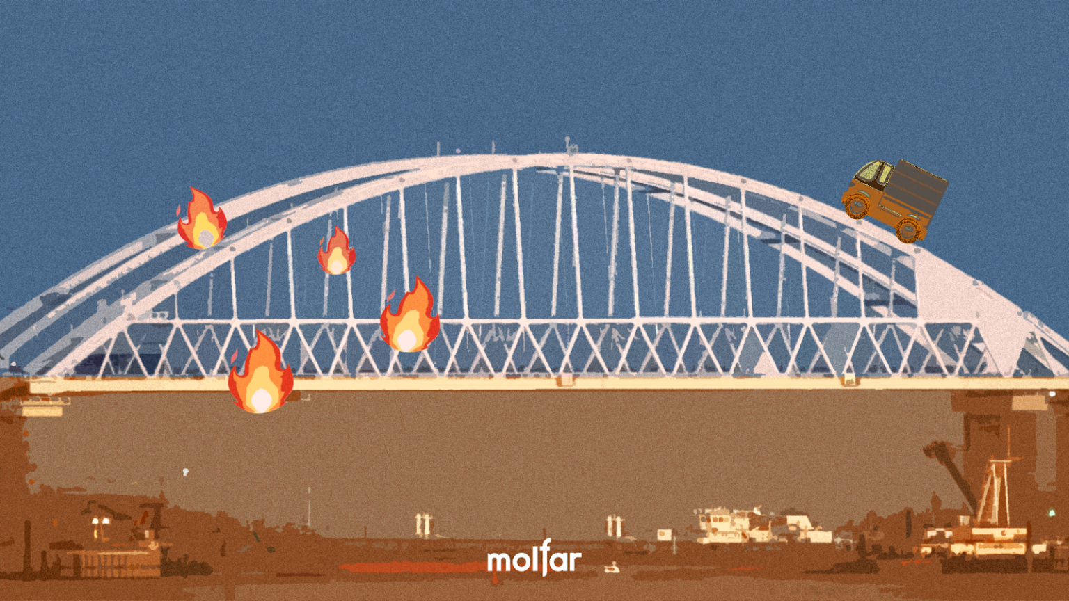 Kerch Bridge on fire: why are the Russians lying about&hellip;