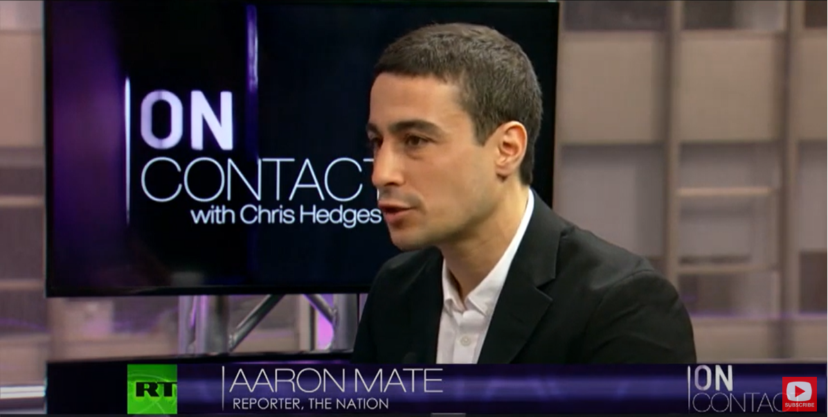 Aaron Mate: king of disinformation and supporter of Russian crimes…