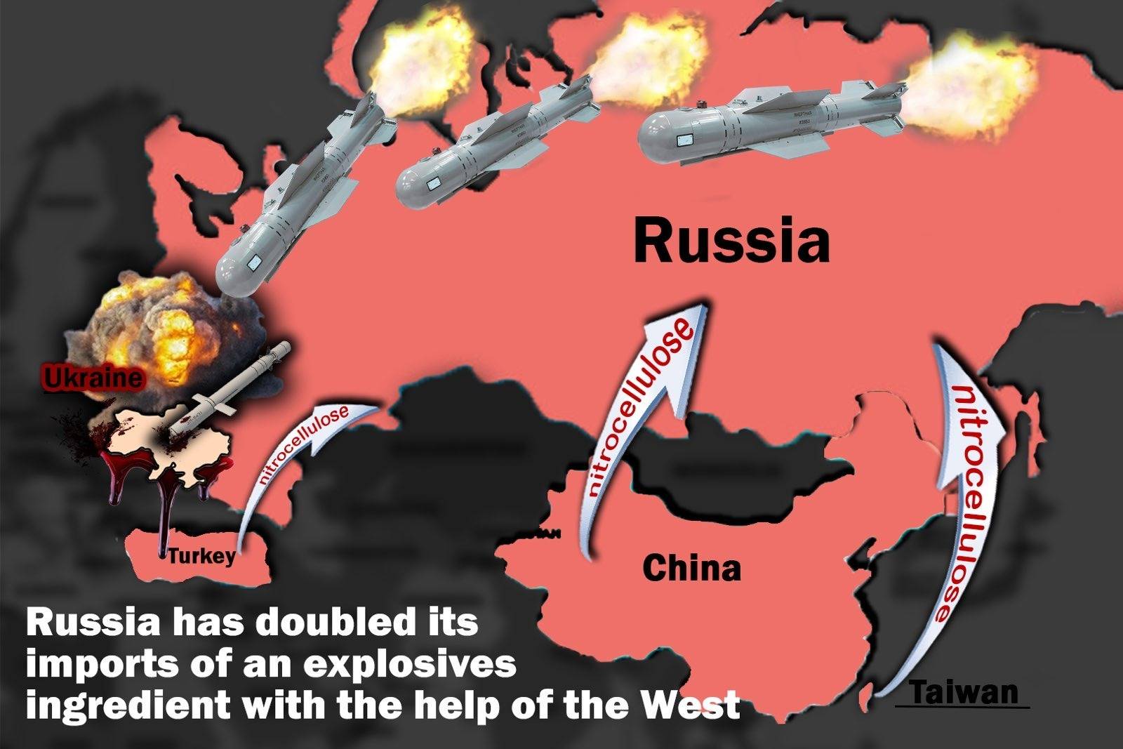Russia increased its imports (almost 2 times) of explosives ingredients&hellip;