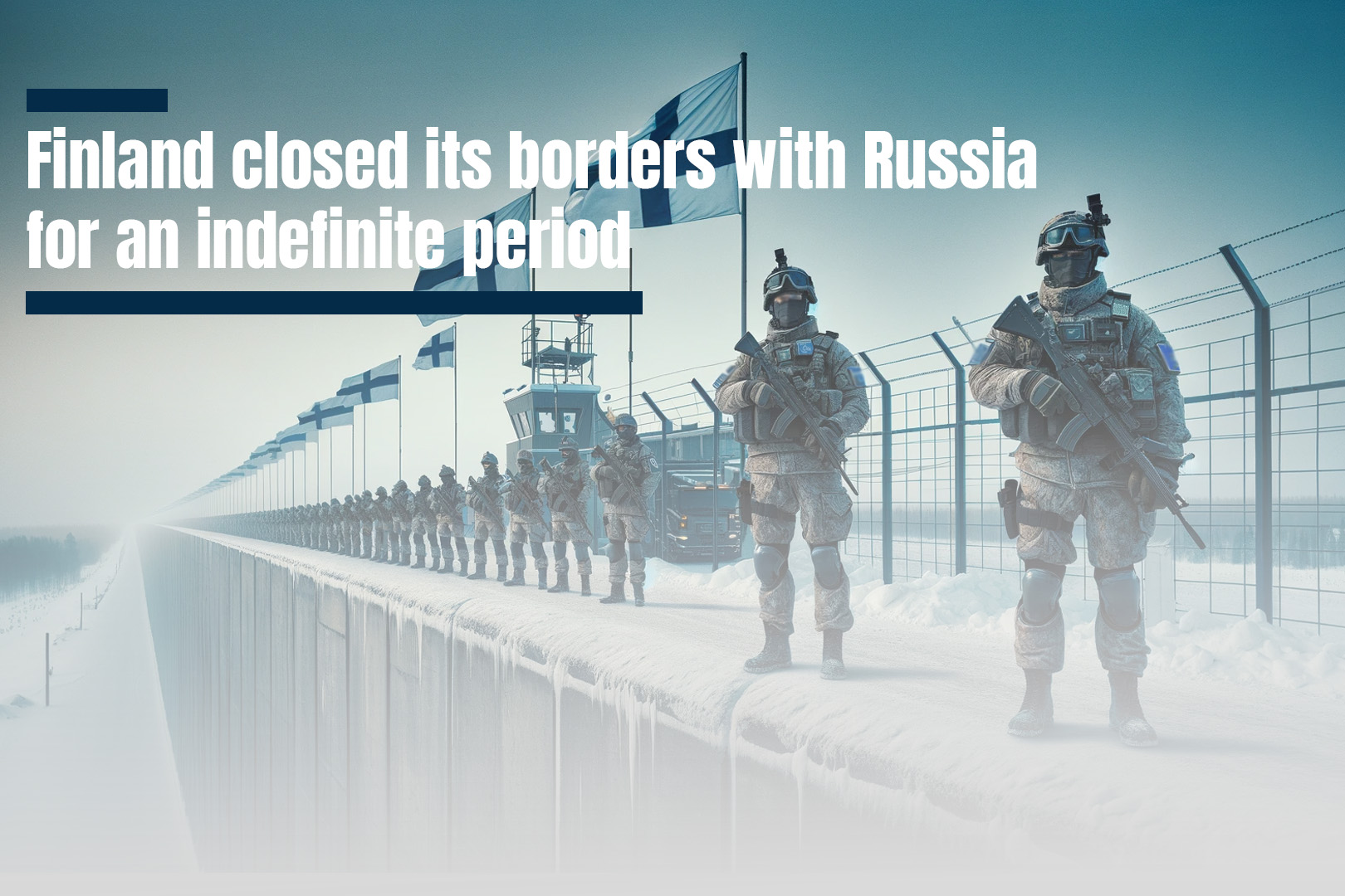 Finland closed its borders with Russia for an indefinite period