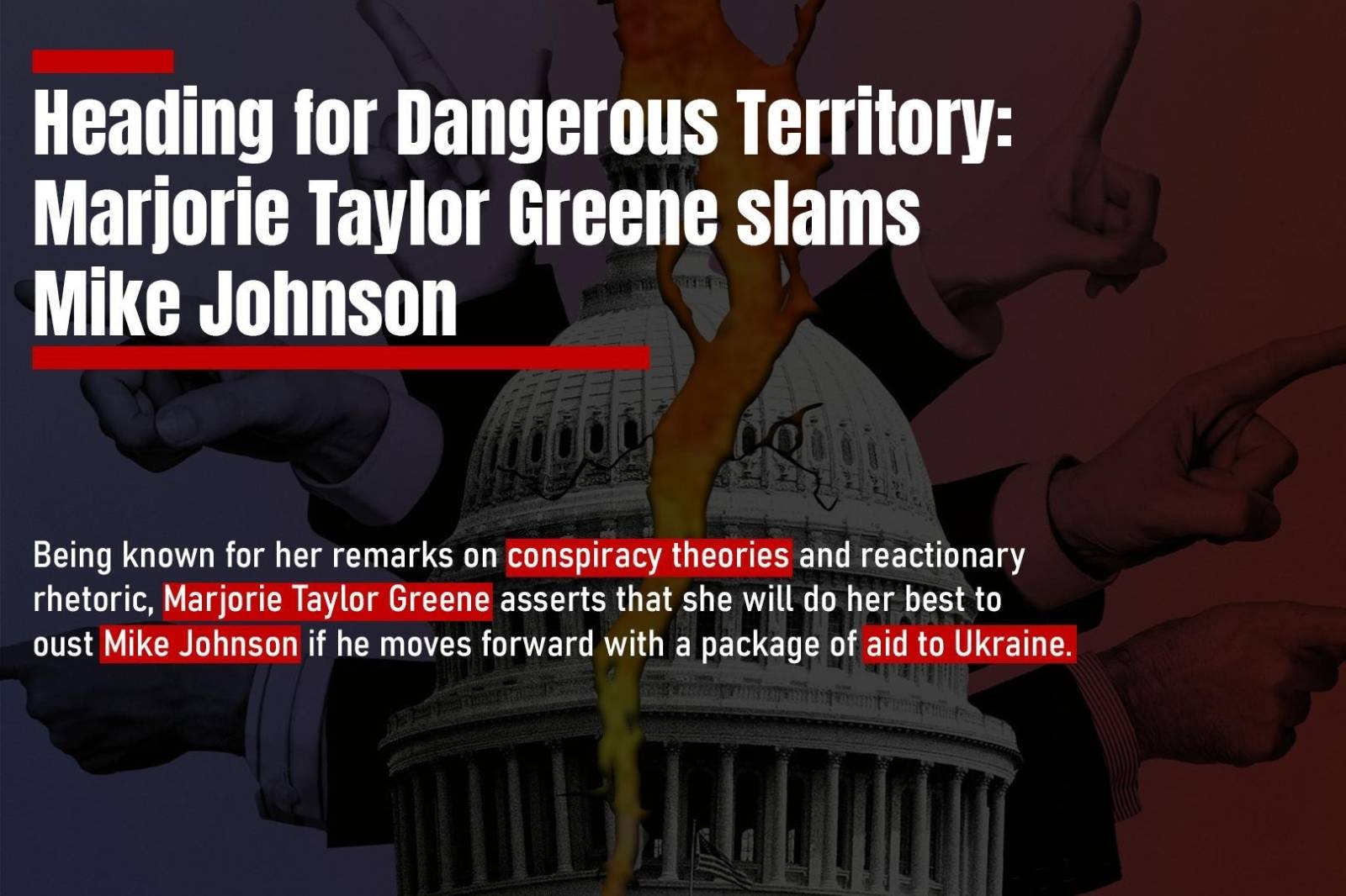Heading for Dangerous Territory: Marjorie Taylor Greene slams Mike Johnson