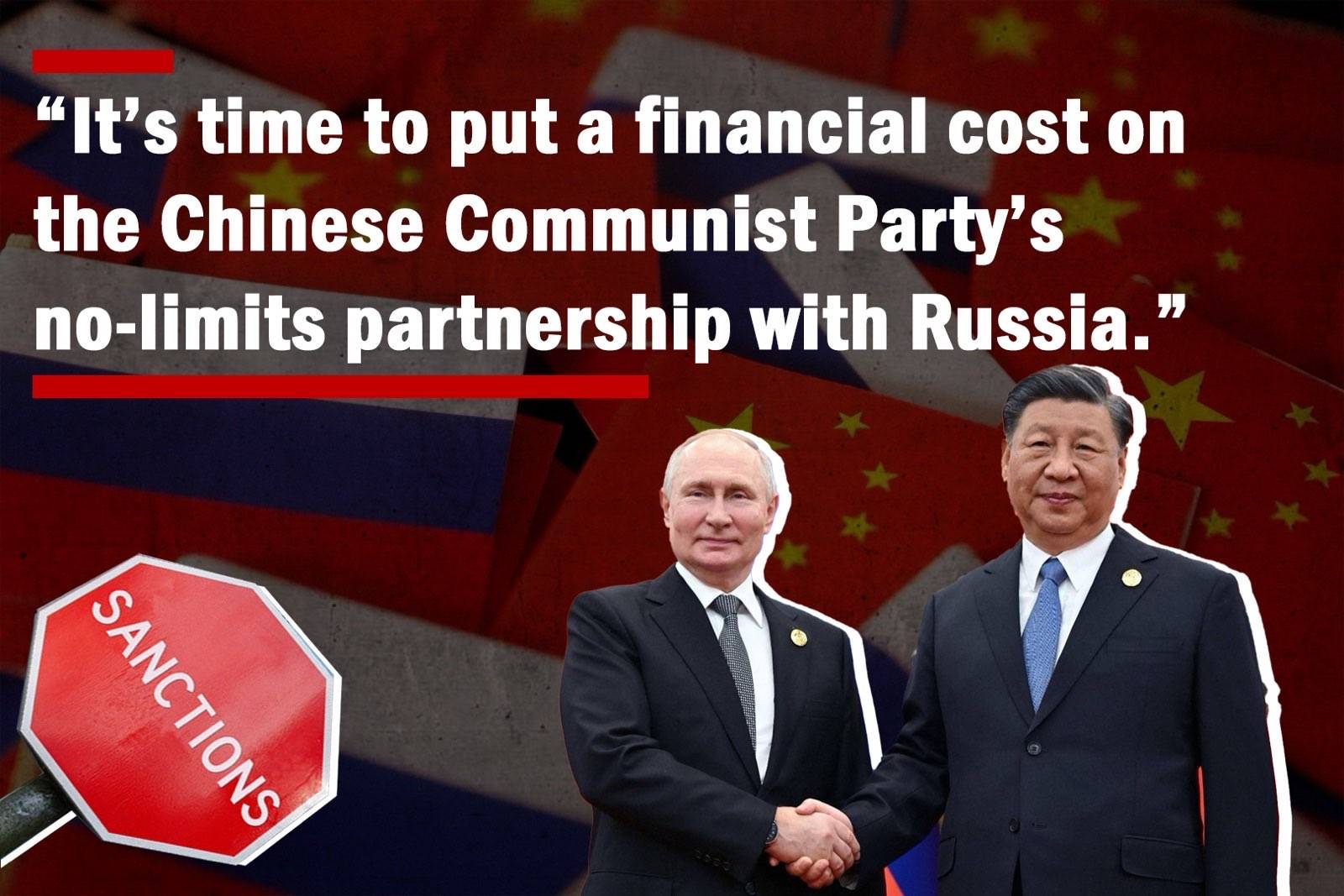 “It’s time to put a financial cost on the Chinese…