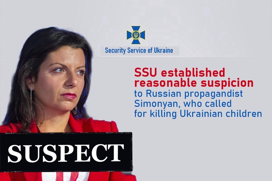 Security Service of Ukraine declared Russian propagandist Margarita Simonyan a…