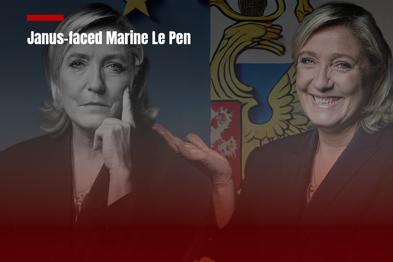 Janus-faced Marine Le Pen
