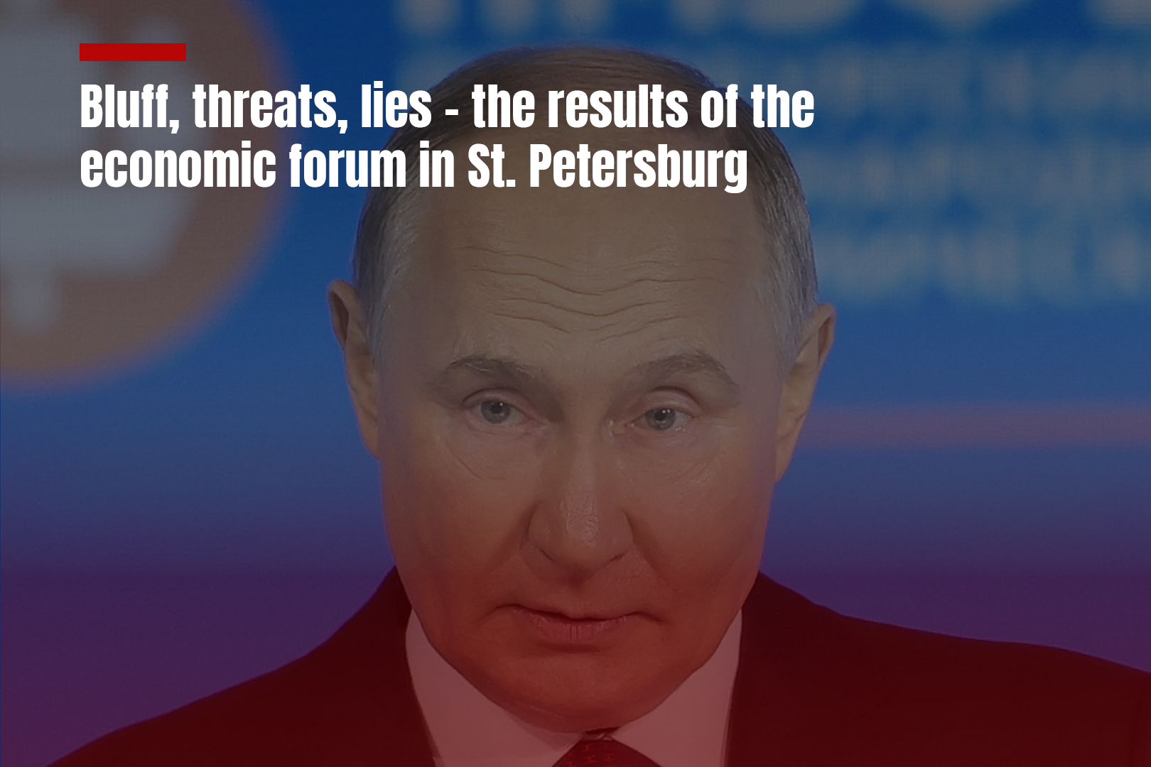 Bluff, threats, lies – the results of the economic forum…