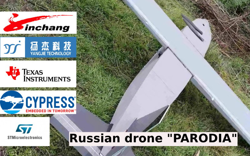 Russian drone “Parodia”: foreign components found again