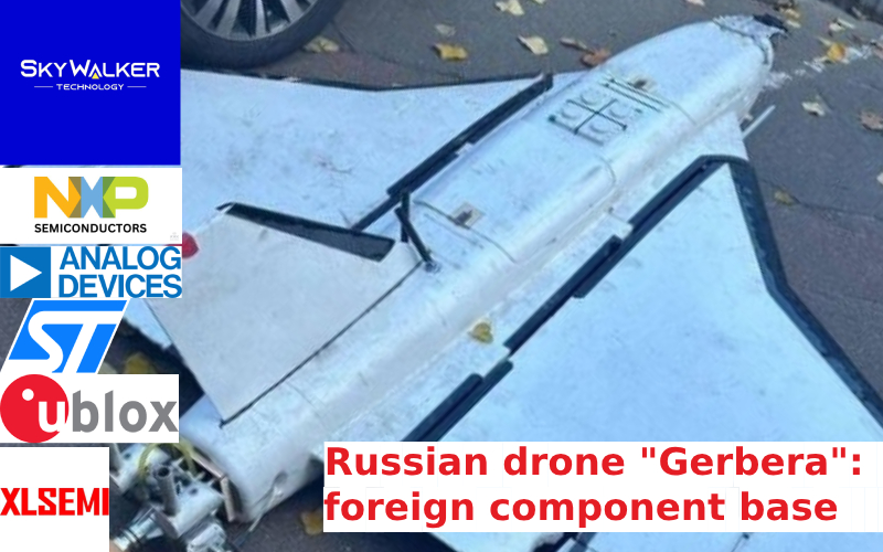 Russian drone “Gerbera”: foreign component base