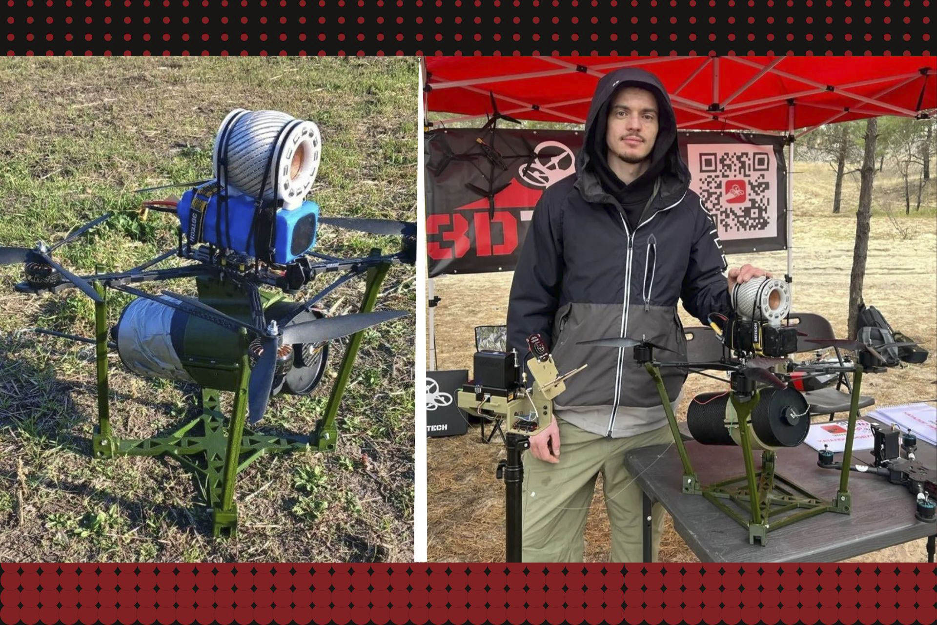 Ukraine Unleashed Jamming-proof Fiber Optic FPV Drone – The Khyzak…