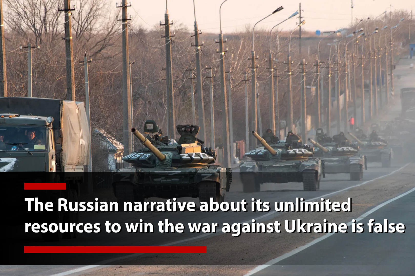 The Russian narrative about its unlimited resources to win the…