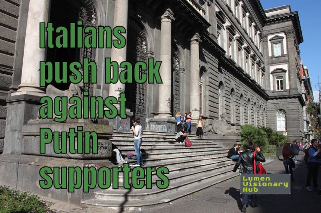 Italians push back against Putin supporters